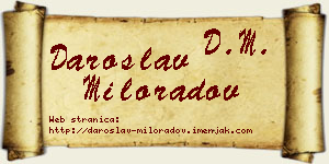 Daroslav Miloradov vizit kartica